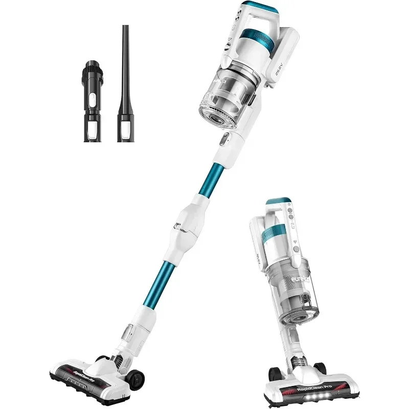 Eureka NEC185 Cordless Stick Vacuum Cleaner Convenient for Hard Floors, Rechargeable Handheld Vacuum Cleaner Portable