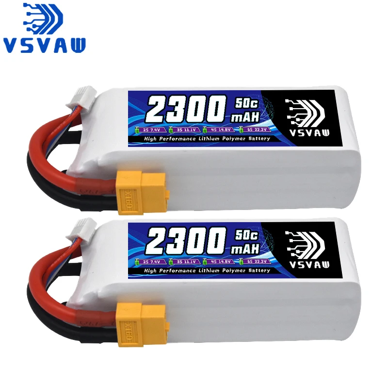 VSVAW 11.1V 2300mah 3S UAV Lipo Battery XT60 T Deans XT30 JST RC Parts 50C For FT012 Racing Boat Car Airplane Copter FPV Drone