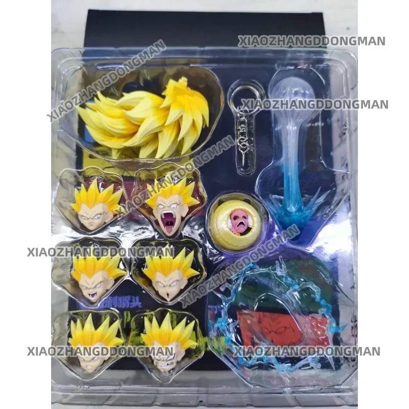 In stock, shipped within 48 hours Dragon Ball S.H.Figuarts SHF Super Saiyan 3 SSJ3 Gotenks Head Accessory Kit Anime Action