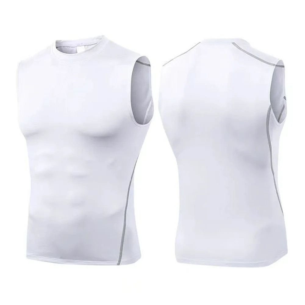 Men's Fitness Basketball Tank Top Men's Fitness T-shirt Quick Dry Compression Sleeveless T-shirt Fitness Tank Top Men's Clothing