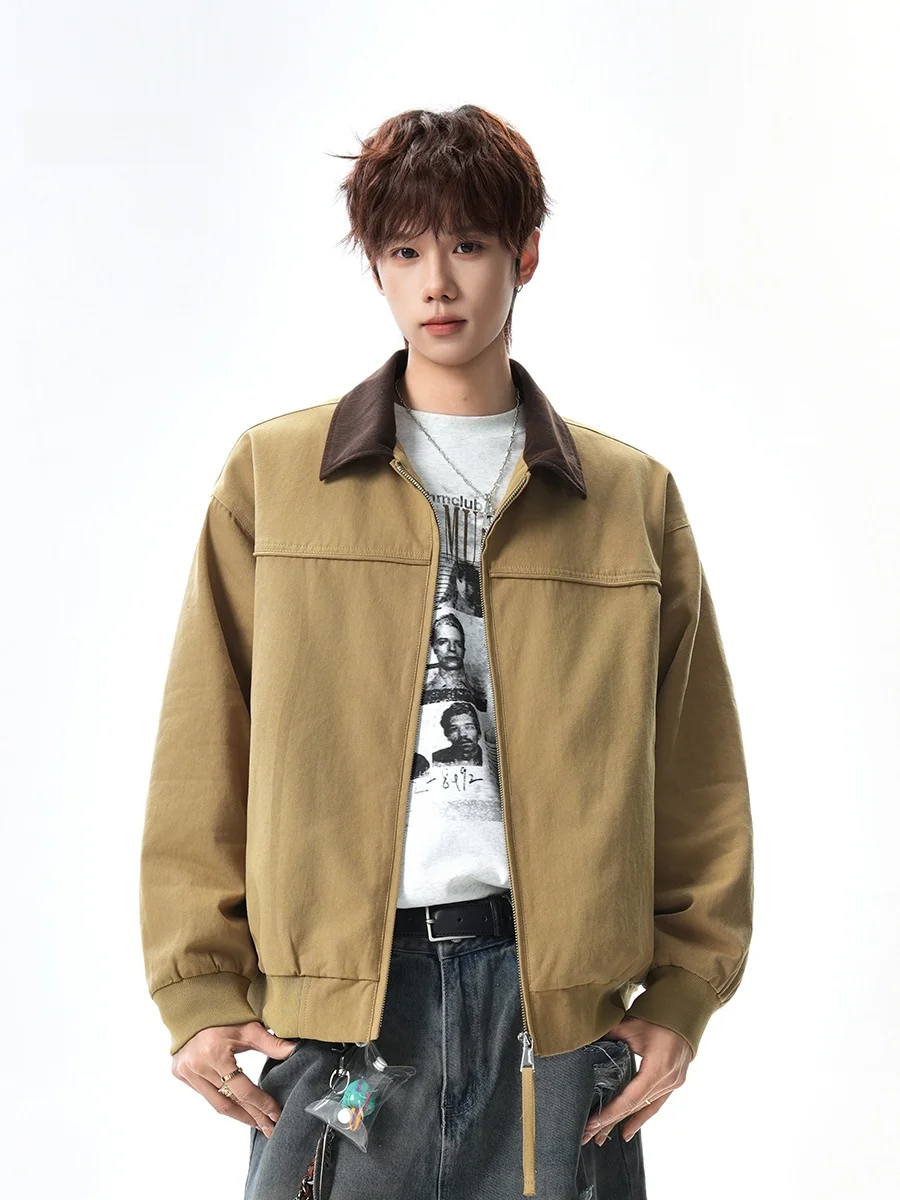 

Waed Canvas Casual Workwear Jaet Men's Spring Autumn Trendy Brand High-End Feel Loose Fit Detroit Jaet Retro Sle