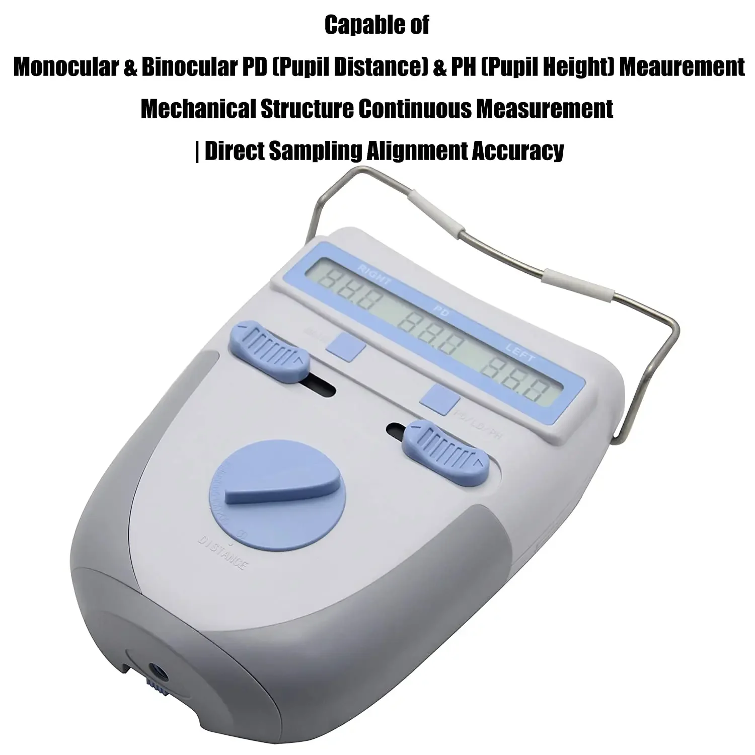 Optical Digital Pupilometer PD meter Ruler Pupil Distance Meter Tester Scale Tool with Memory