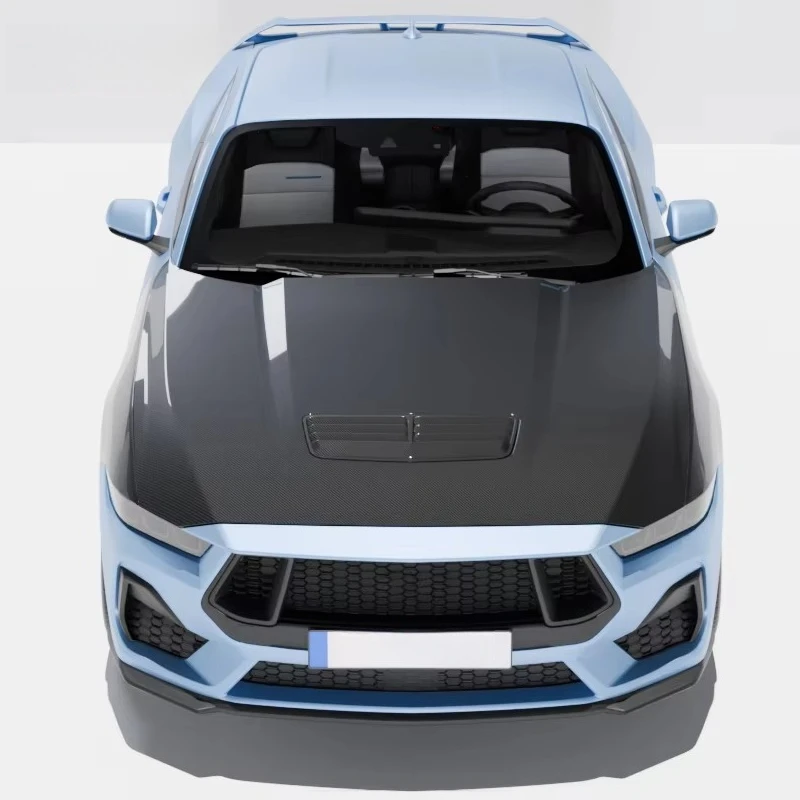 ฝากระโปรงหน้าคาร์บอนไฟเบอร์สไตล์ Gt สำหรับ Mustang S650 Gt Dark Horse ใหม่ Icooh Racing