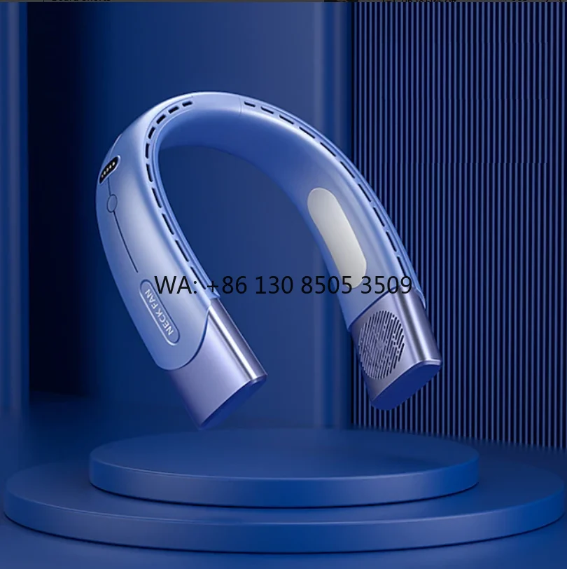 

New Hot 4000mAh Foldable LED Digital Display Neck Fan Outdoor Rechargeable Five-Speed Refrigeration Portable & Wearable