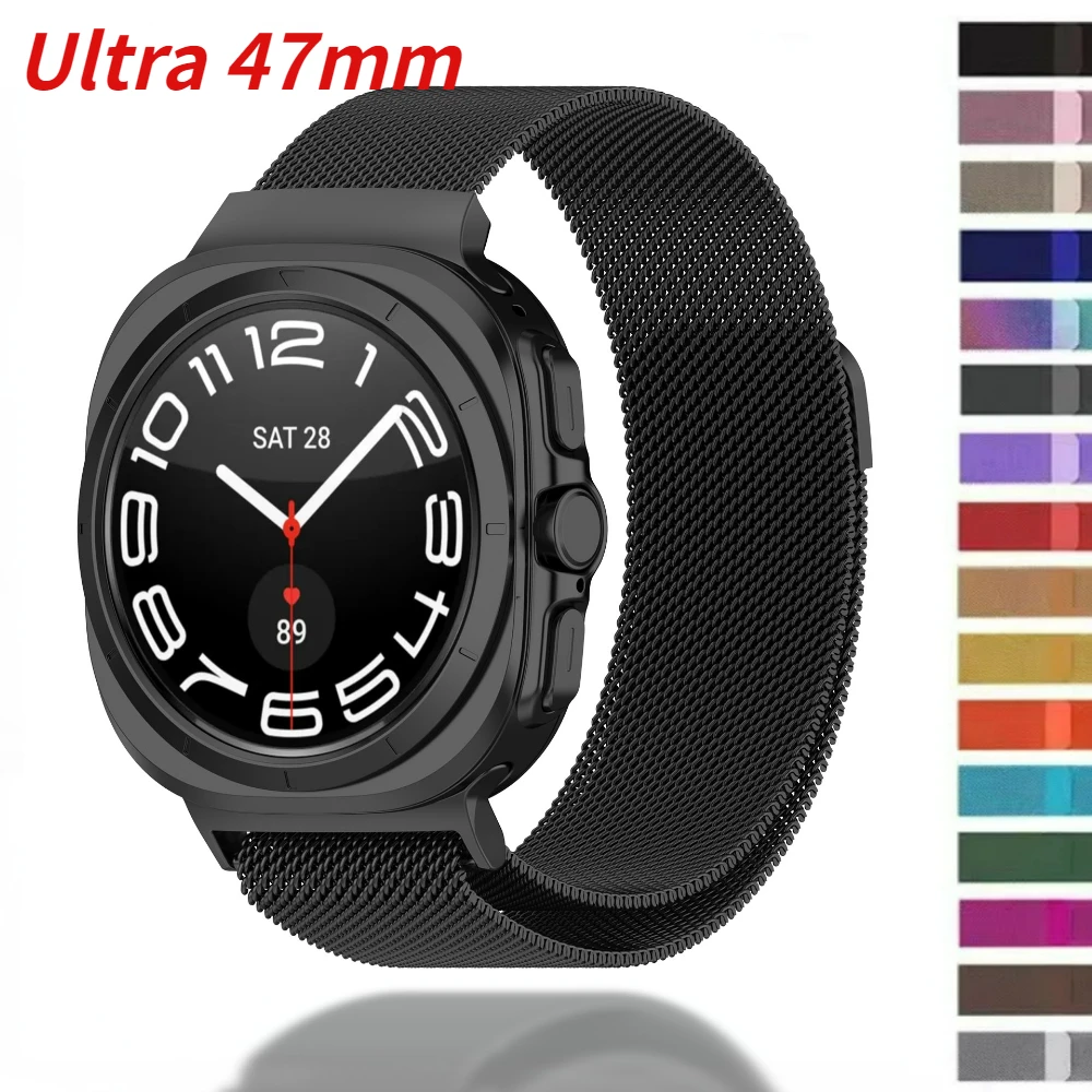 

Milanese Loop Band for Samsung Galaxy Watch 7 Ultra 47mm Strap Stainless Steel Bracelet Correa for Galaxy Watch 7Ultra 47mm Band