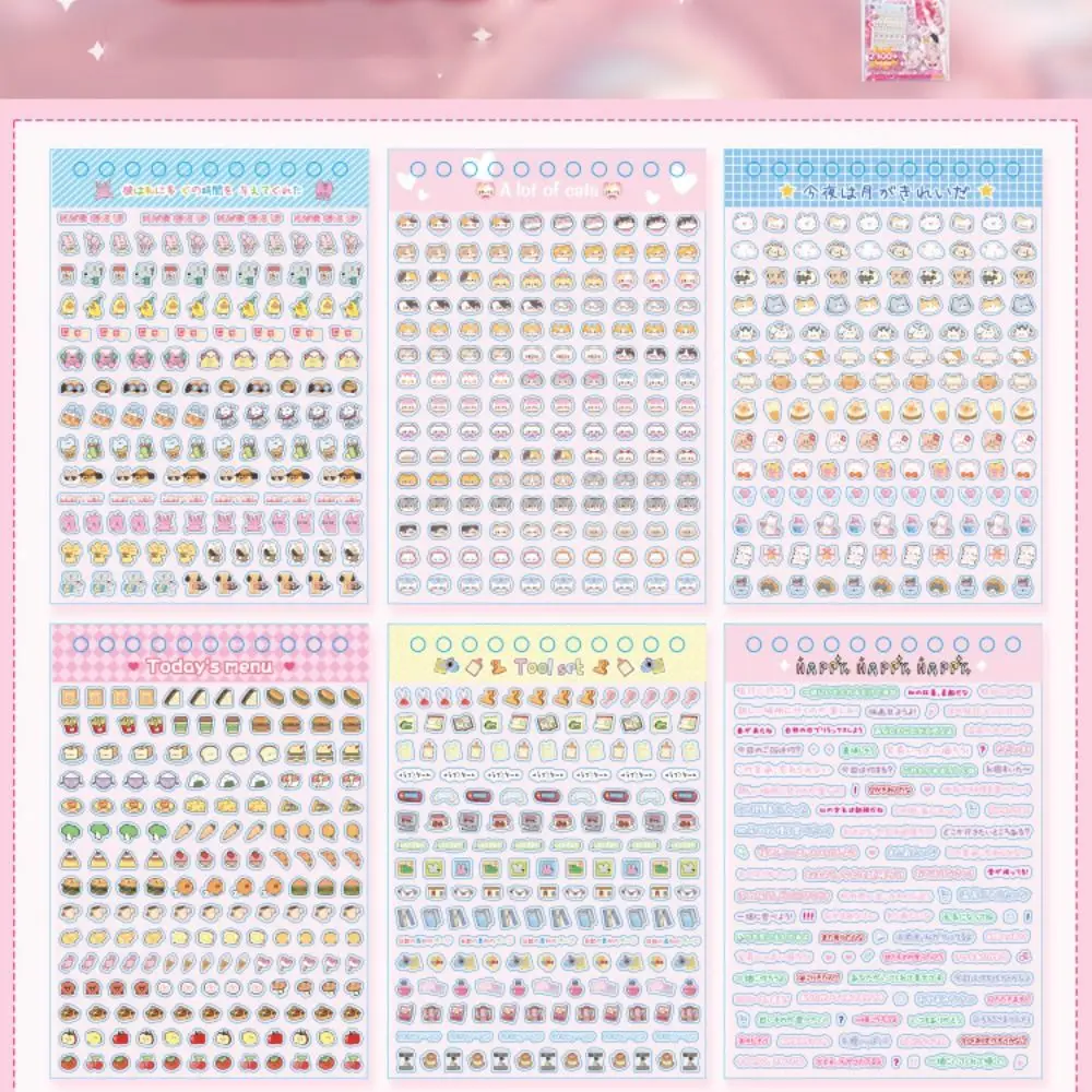 

Kawaii 18 листов DIY декоративная наклейка милые наклейки для дизайна ногтей наклейка для скрапбукинга мультяшная высечка наклейка студенческие канцелярские принадлежности