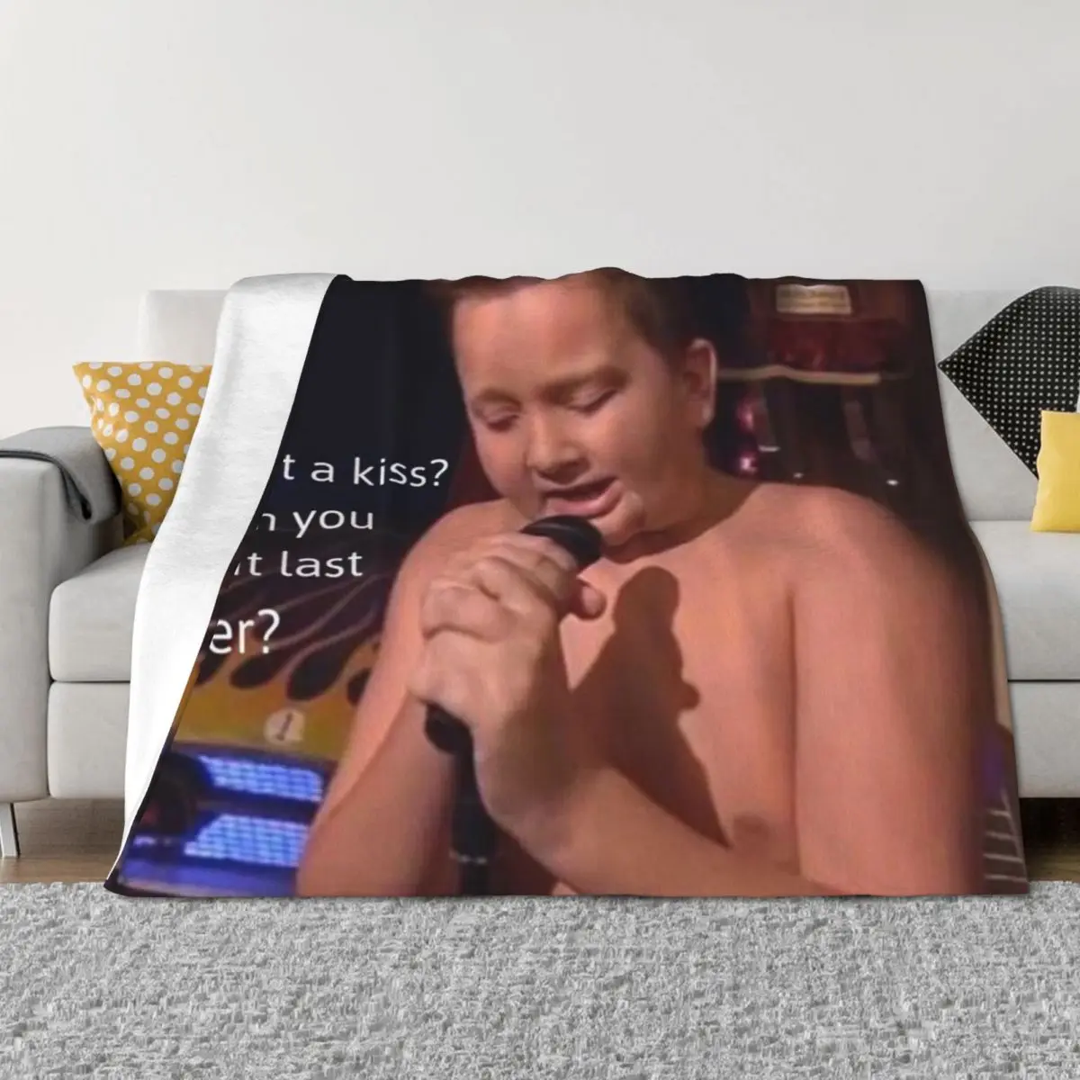 

Gibby Singing - iCarly Throw Blanket Loose Kid'S Sofa Camping Blankets