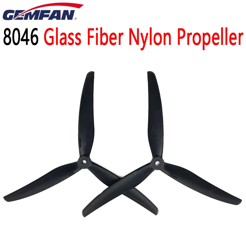 Gemfan 8046 8X4X6 3-Blade 8inch Propeller Glass Fiber Nylon RC Multirotor 8inch FPV CW CCW Props For FPV Cinelifter LR8 X-Class