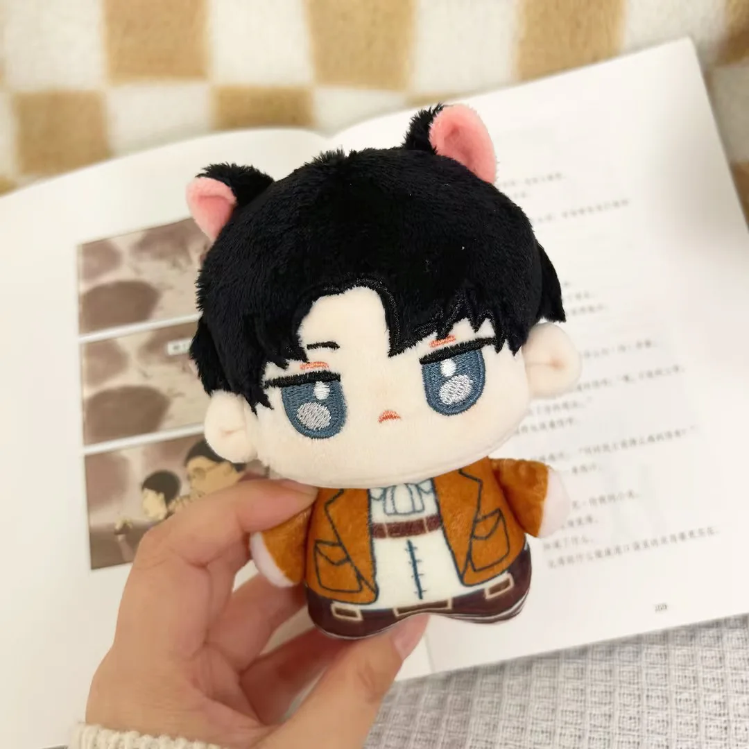 

Anime Attack On Titan Plush Keychain Cute Levi Ackerman Eren Jaeger Dolls Cosplay Fan Gifts