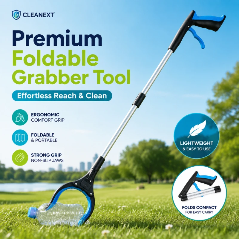 Garbage Picker Gripper with 360 ° Rotating Clip, 32 Inch Lightweight Heavy-Duty Elderly Gripper, Gripper, Elderly Grabbing Tool