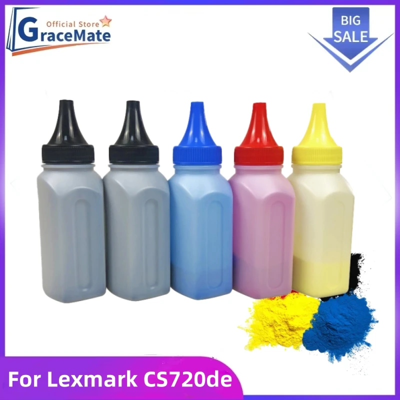 GraceMate Printer Toner Powder Compatible for Lexmark CS720de/CS720dte/CS725de/CS725dte/CX725de/CX725dhe/CX725dthe Cartridge