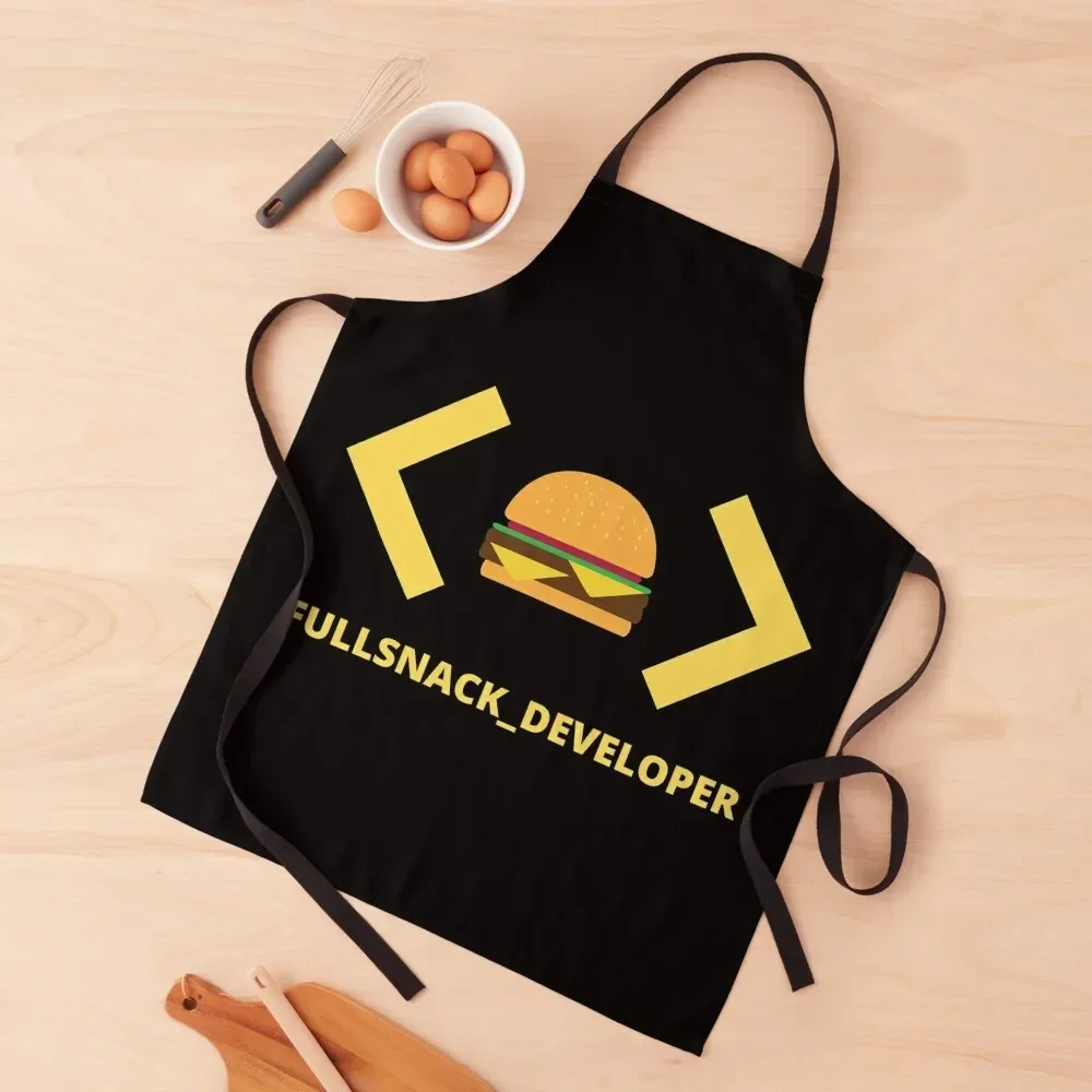 

Full Snack Developer, Full Stack Developer Humor, funny, fun Apron Dress Kitchen Household Items Apron