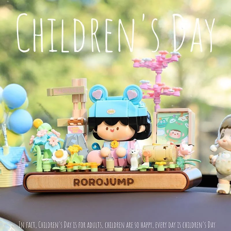 Kwiaty Akcesoria do prac Klocki Konstrukcyjne Model Rośliny Bonsai Klocki Romantyczna Dekoracja Samochodu Zabawki Prezent Urodzinowy Dla Dziewczynki