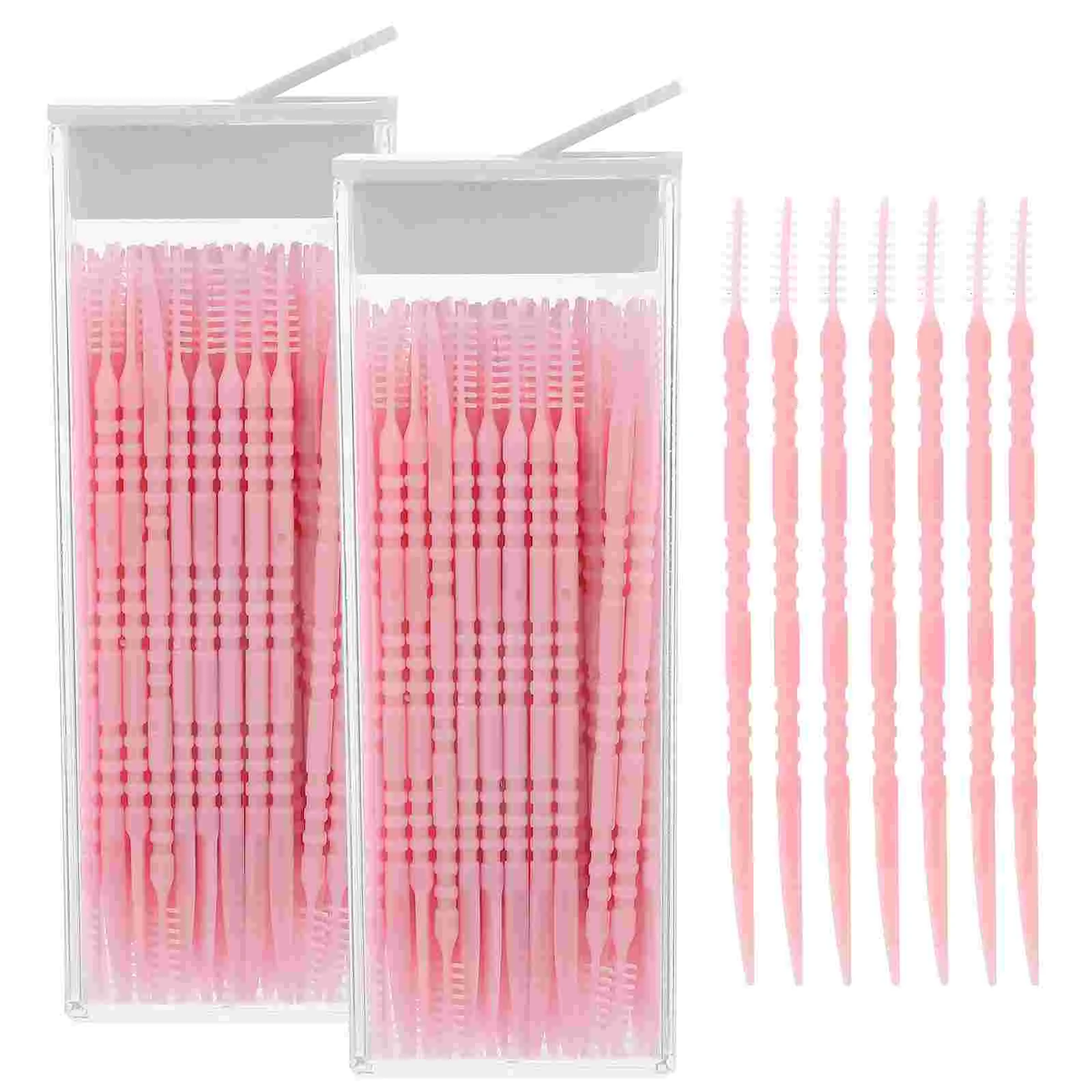 2 Boxes Pp Interdental Brush End Kit Gum Toothpicks Cleaning Tools Convenient Cleaner Portable
