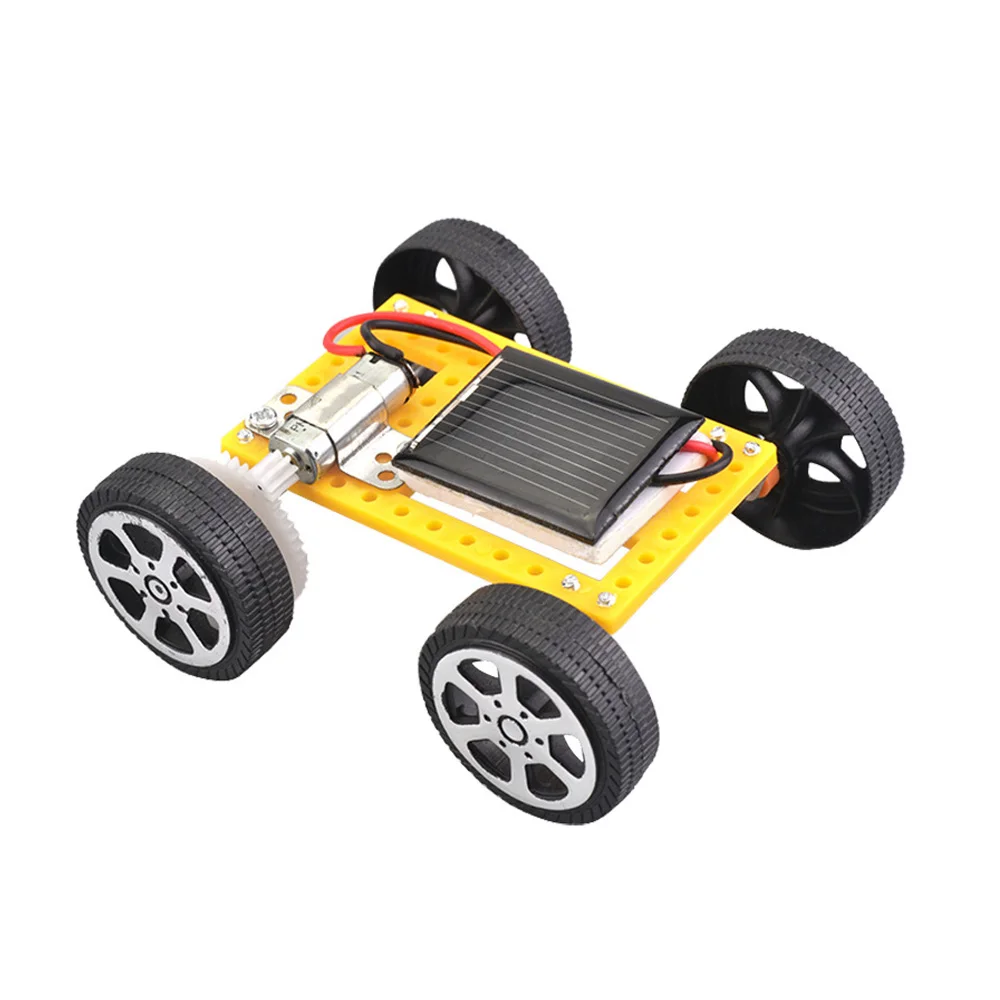 DIY Mini Solar Powered Toy Car For Kids Solar Power Toy Assembled Energy Powered Car children's toys Kids Novelty Gift