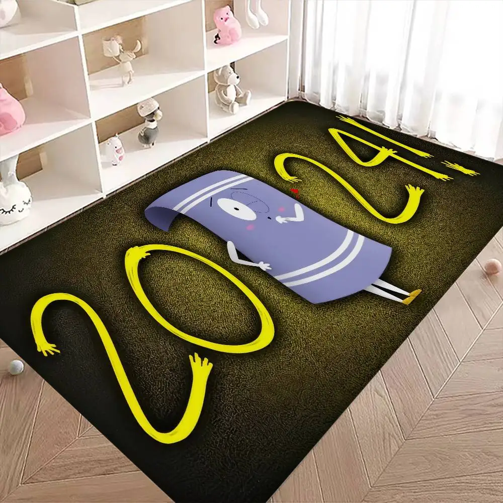 Purple Eyes Towelie Floor Carpet Anti-slip Absorb Water Long Strip Cushion Bedroon Mat Welcome Rug