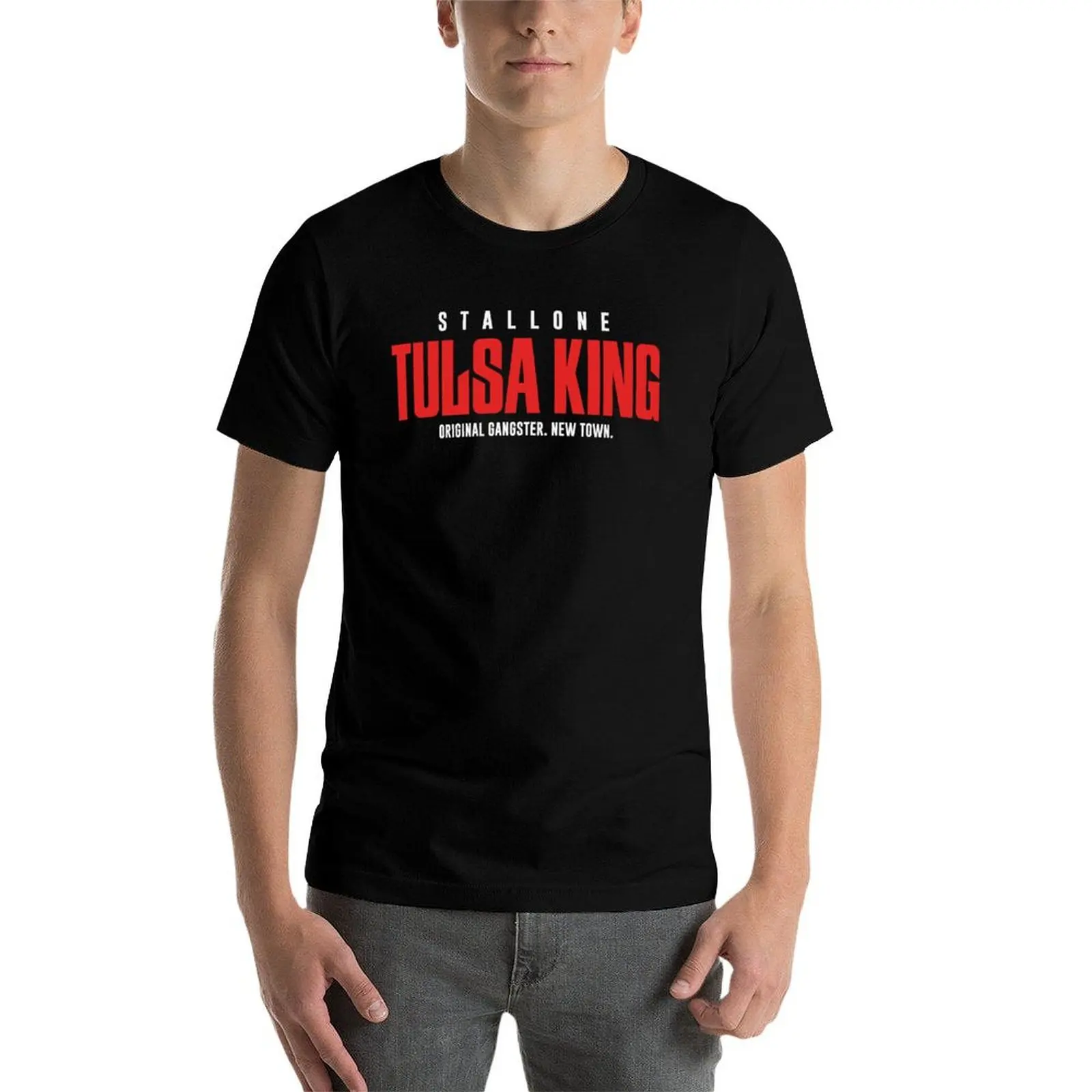 Tulsa King Stallone T-Shirt man t shirts high quality luxury brand t shirts for man slim fit cotton tshirt 100% T-Shirt #4