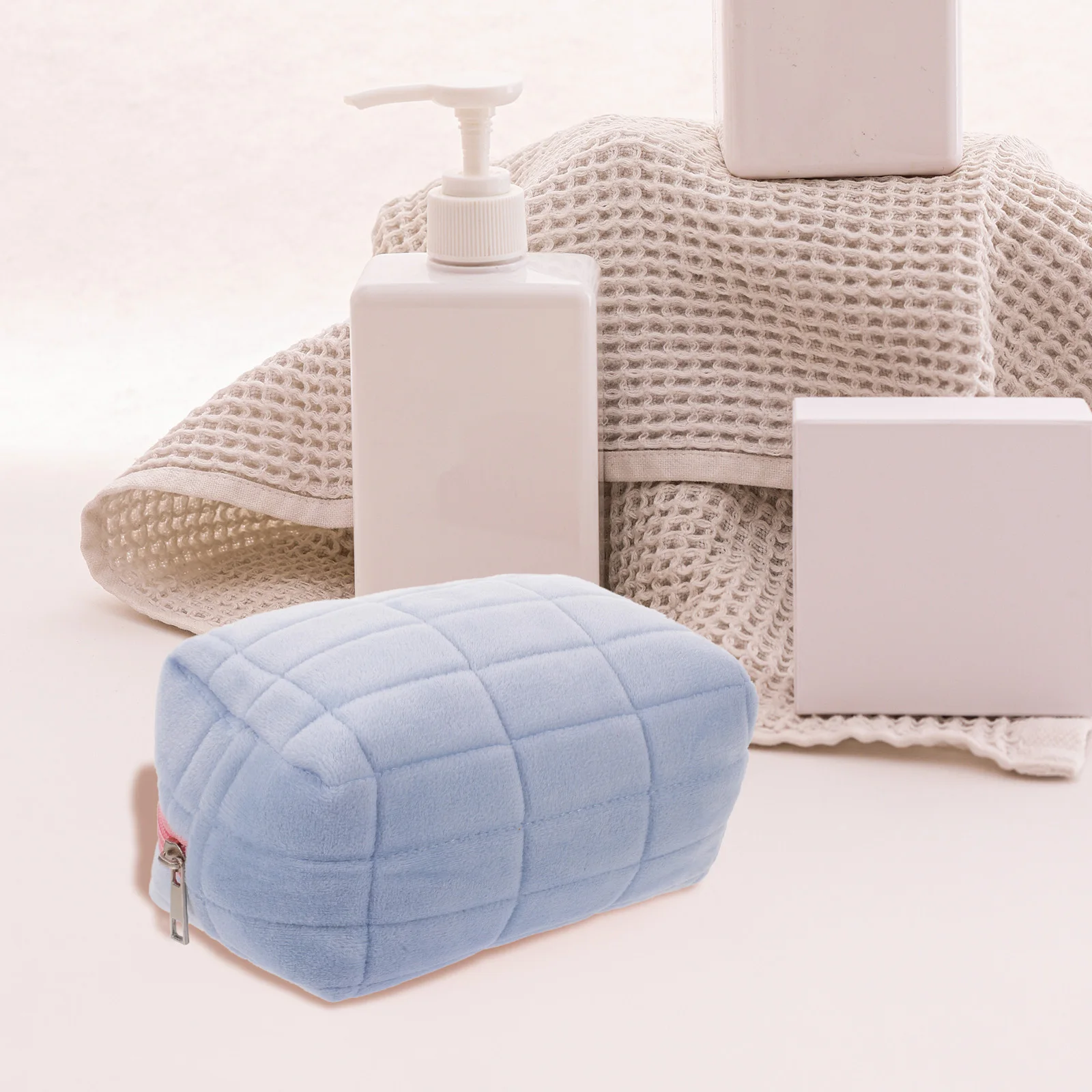 

Large Capacity Makeup Bag Pencil Case Toiletry Storage Durable Zipper Design Travel Home Use Cosmetics ganizer