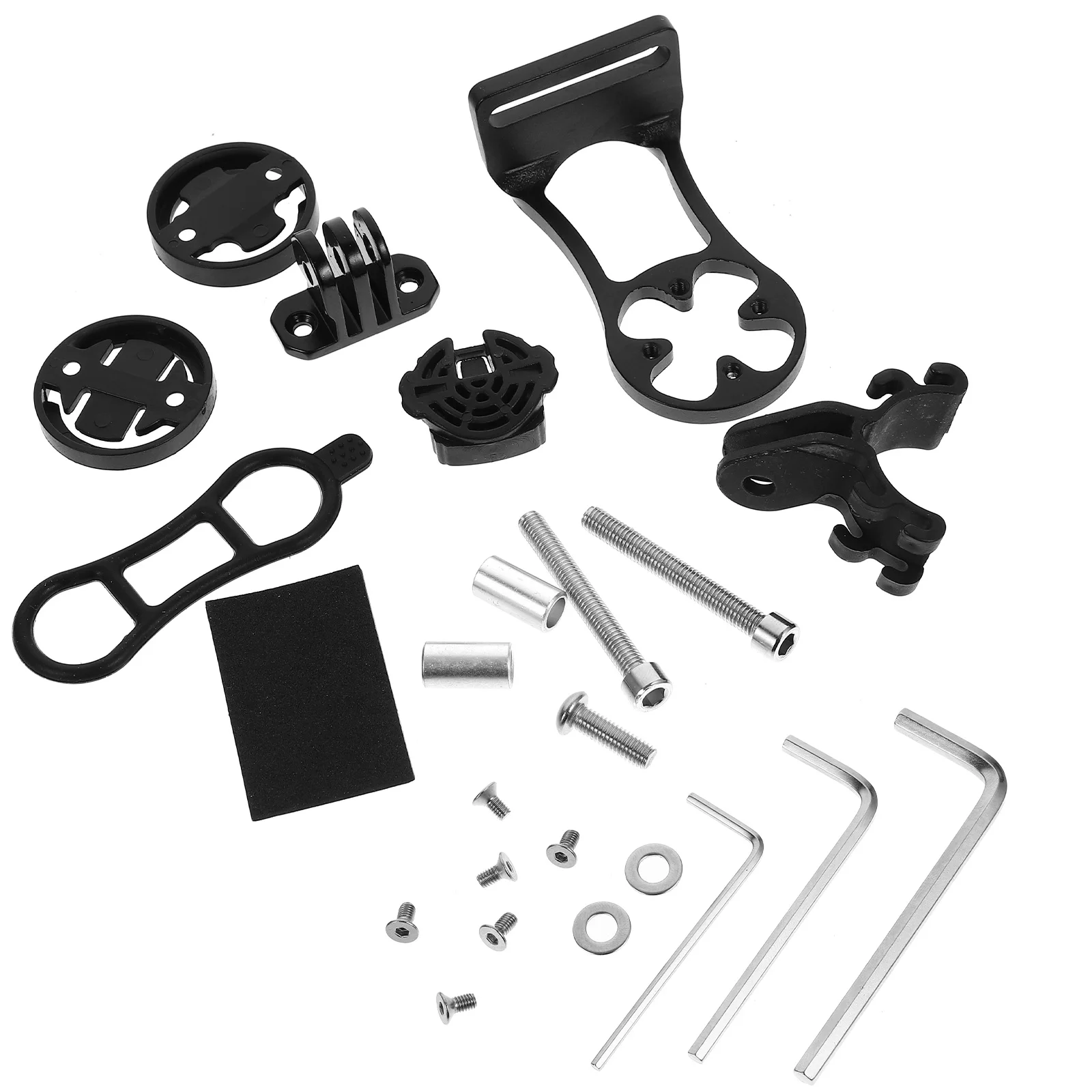 

1 set Bike Computer Mount Front Handlebar Bracket Holder for Flashlight Speedometer Bicycle Accessories Aluminum Alloy Rubber