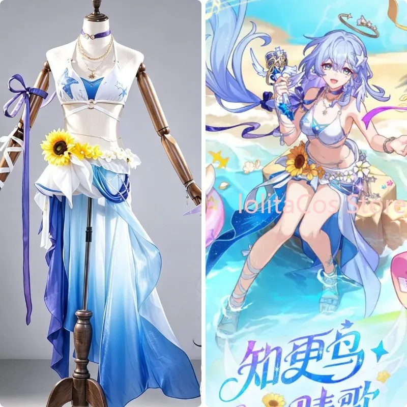 costume-de-cosplay-honkai-star-rail-robin-summeretto-tenue-d'anime-maillot-de-bain-uniforme-de-jeu-de-role-accessoire-comic-con-cadeau-d'halloween-pour-femme