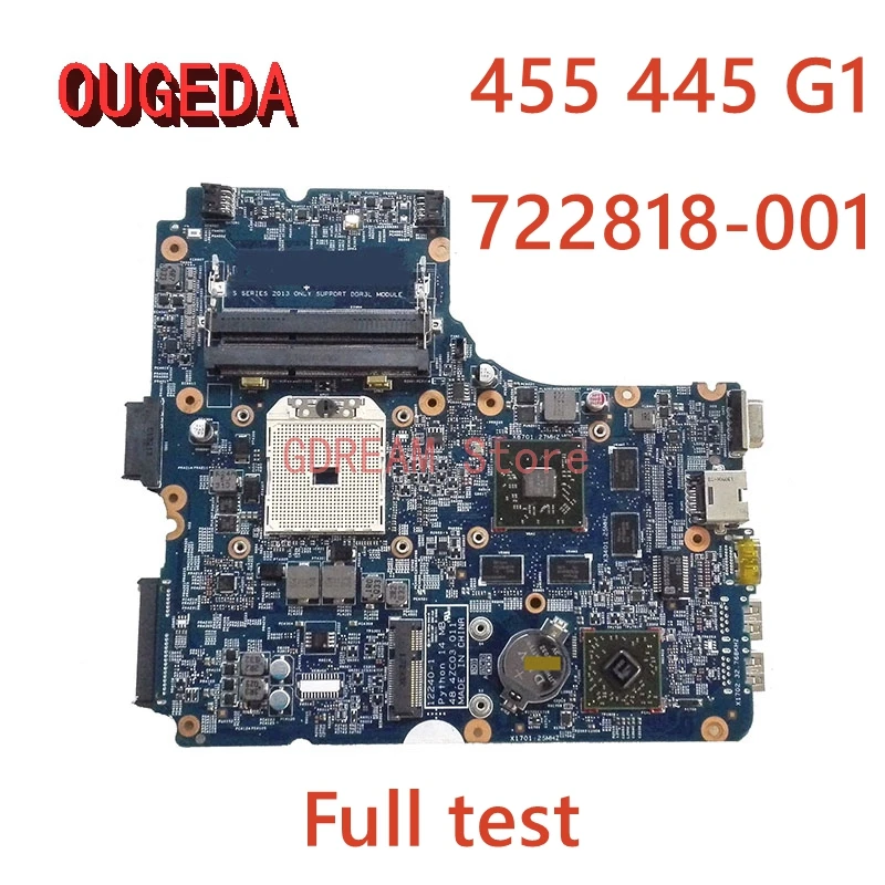 

OUGEDA 722818-501 722818-001 48.4ZC03.011 Mainboard For HP Probook 455 445 G1 Laptop Motherboard Socket FS1 DDR3 HD 8750M GPU