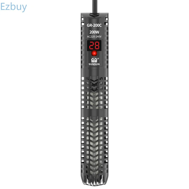 Sunsun 220V Fish Tank Heating Rod Explosion-proof Glass Digital Display Turtle Aquarium Automatic Thermostat GR