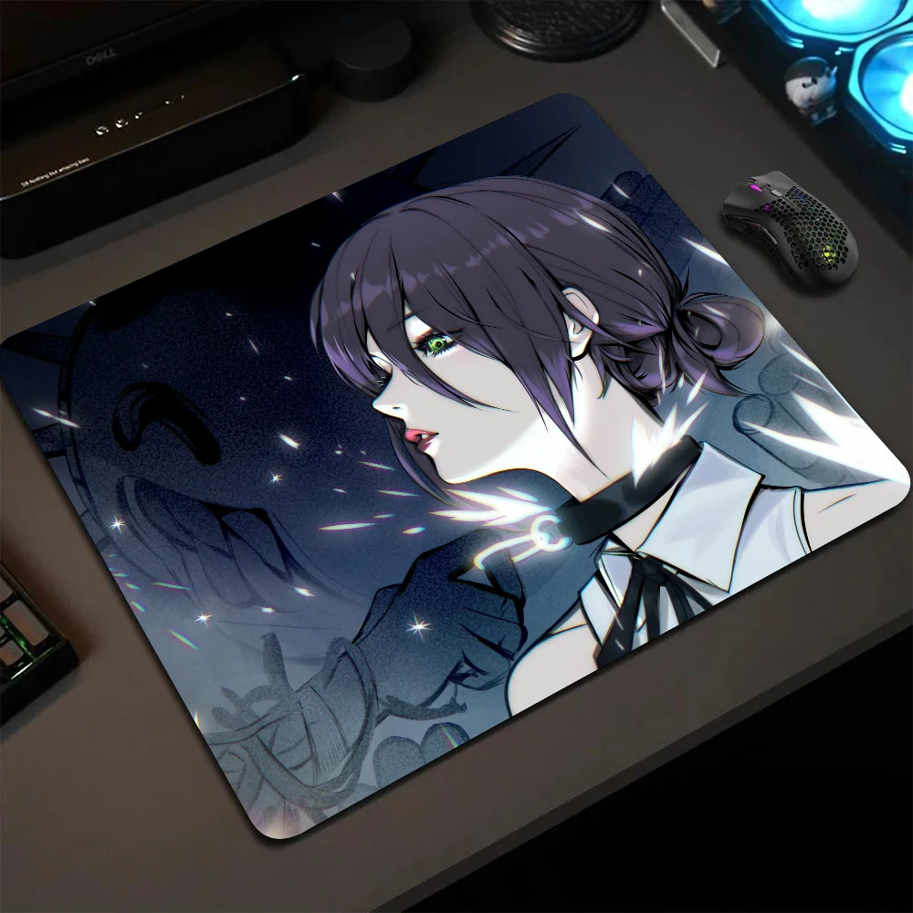 

Reze Chainsaw Man Anime Girl Mousepad Small LockEdge Mouse Pad For Gamers Computer Desk Pad Anti-slip Rubber