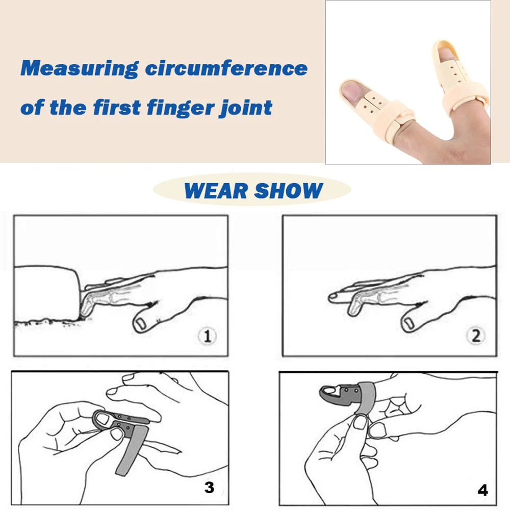 Pexmen-férula para dedos, soporte para dedos rotos, enderezar la artritis, inmovilización de nudillos, 1/2 piezas