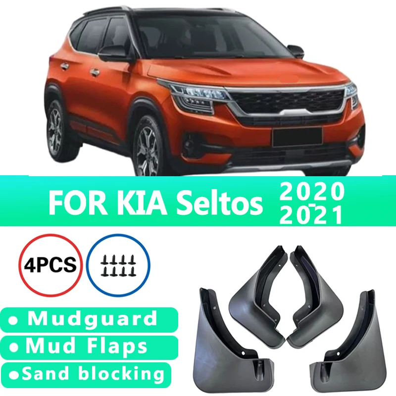 

Mud Flaps Fit for KIA Seltos KX3 2020-2021 Mudguards Tire Fenders Splash Proof Accessories Wheel Guards 4ps