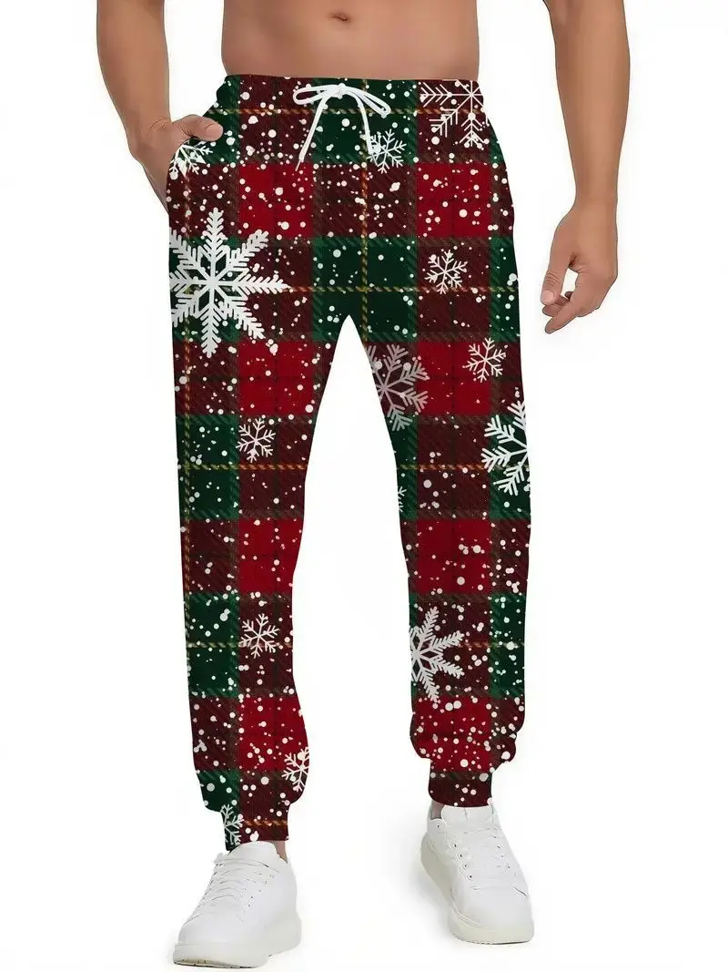 Hot Selling 3D Printed Pants with Beautiful Flowers, Men's Trendy and Fashionable Casual Pants