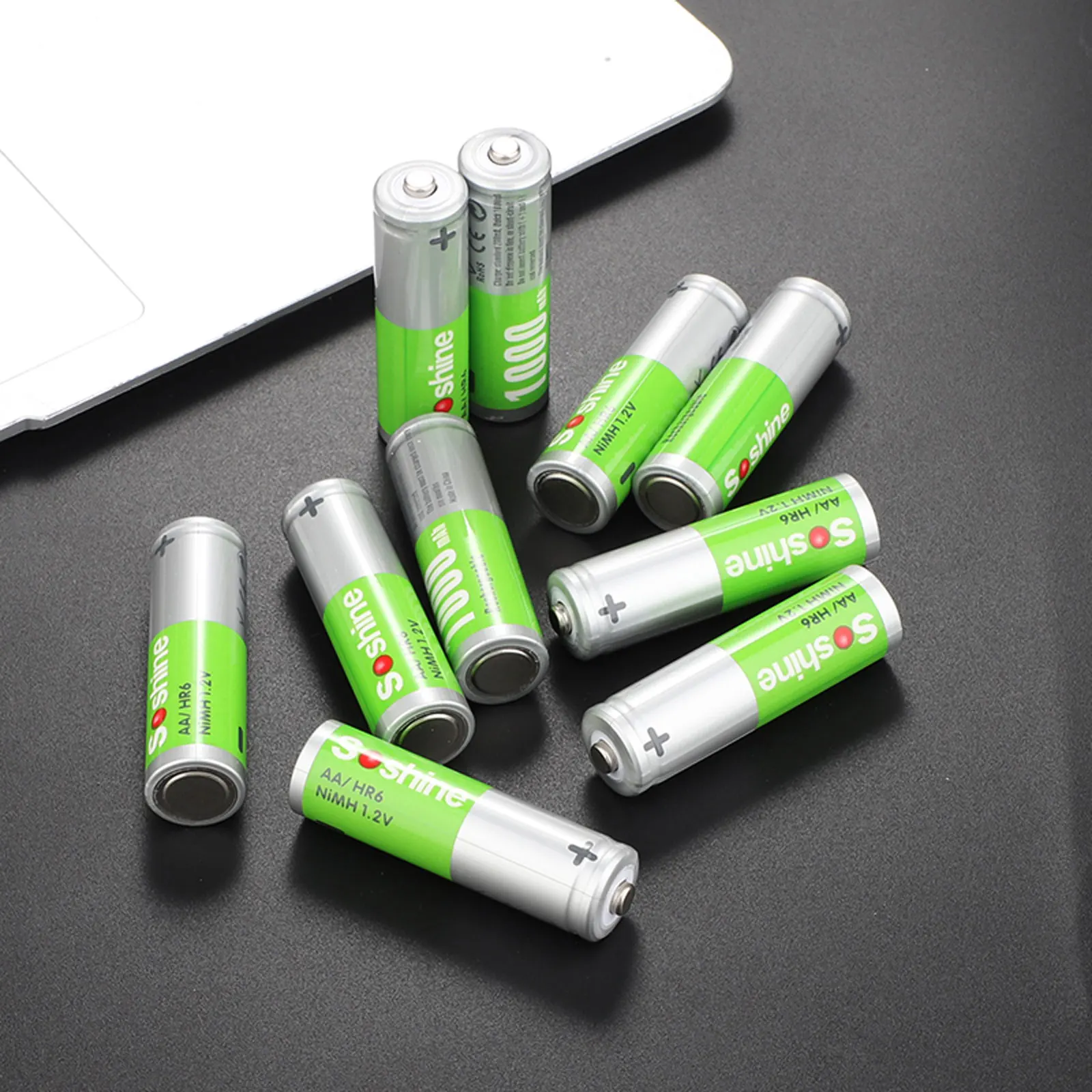 Soshine 1.2V 1000mAh NIMH Rechargeable Battery NIMH AA 1000mAh Low Self Discharge Batteries for Portable Video Game Flashlight