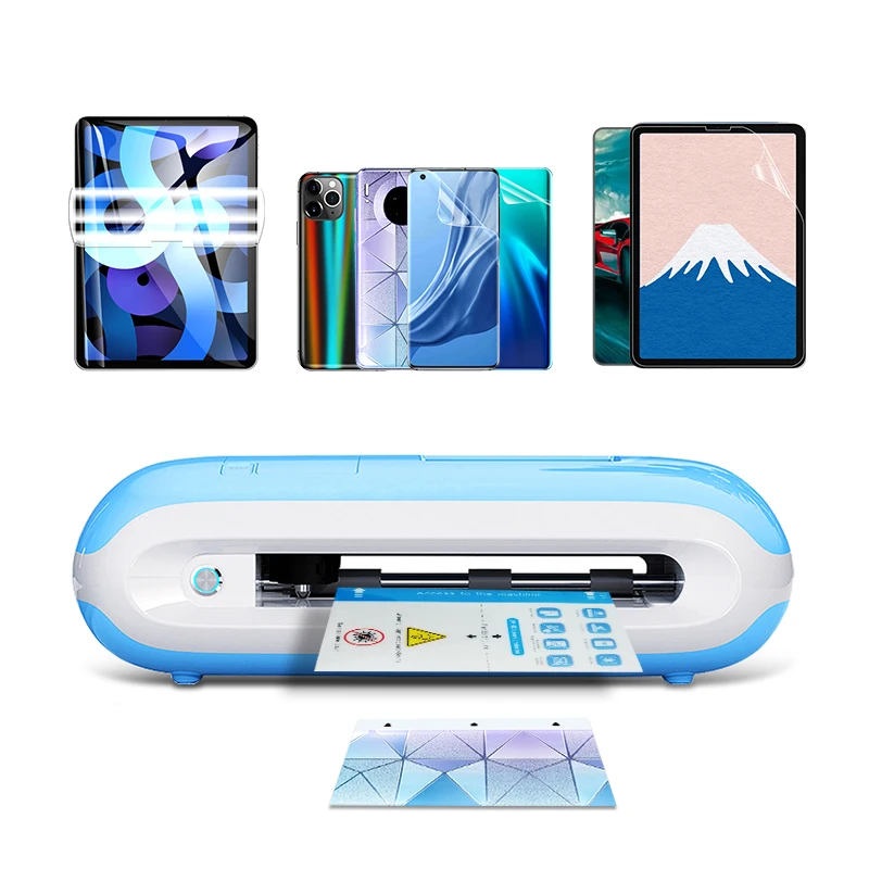 Smart Mini Phone Screen Protector High Transparent Hydrogel Film Sticker Cutting Machine Smart Watch Camera 2.5D PMMA TPU PET