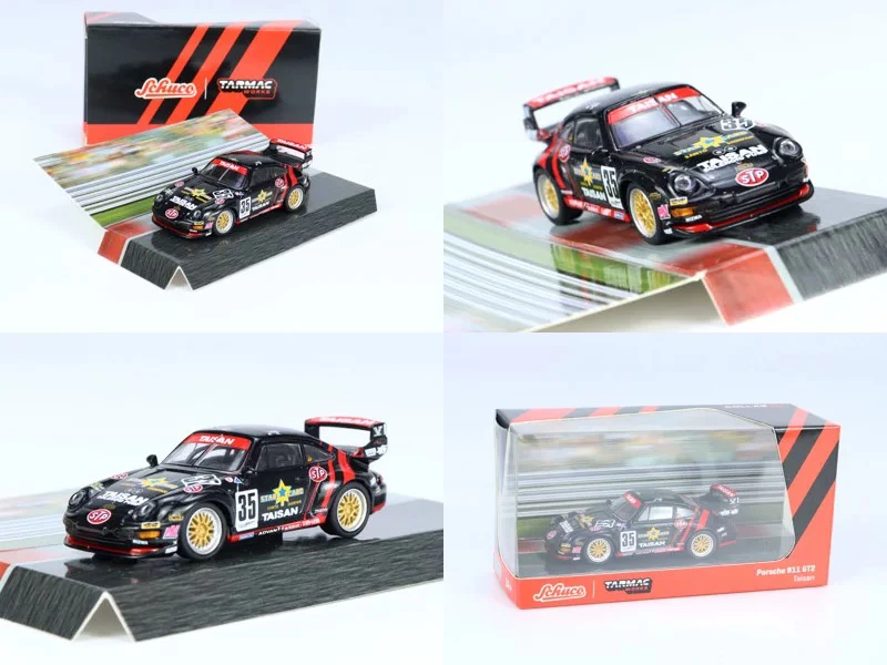 دييكاست 1:64 مقياس تارماك يعمل بورش 911 بورش 993 35 GT2 سبيكة سيارة نموذج تحصيل لعبة هدية تذكارية عرض حلية