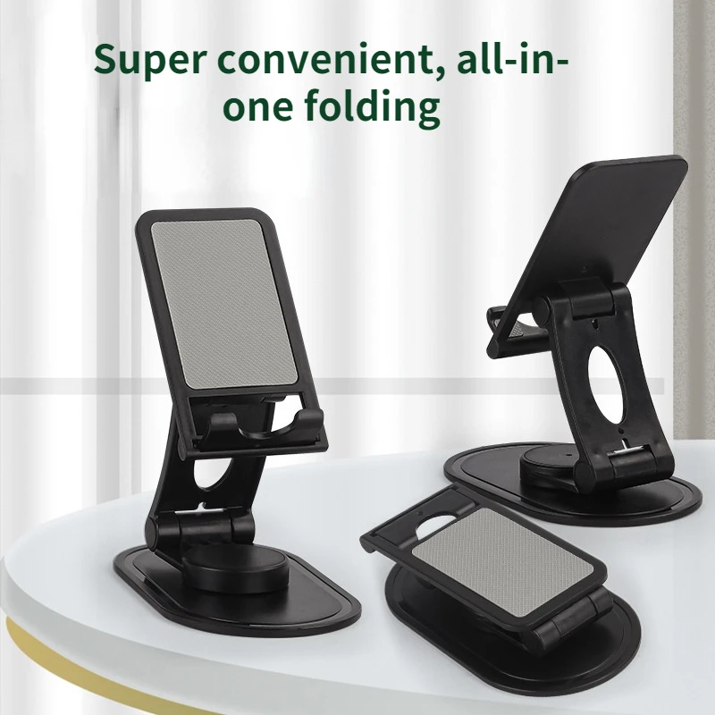360 ° Soporte Universal Giratorio para Teléfono Móvil de Escritorio, para iPhone, iPad, Ajustable, Plegable, para Mesa, Escritorio