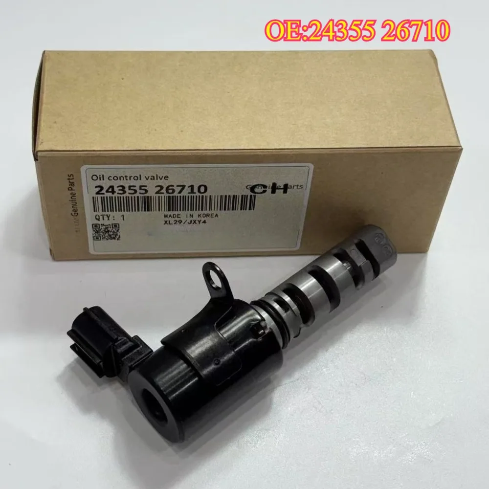 

High quality new for 2435526710 Camshaft Timing VVT Oil Control Solenoid Valve for hyundai Accent for kia Rio 24355-26710