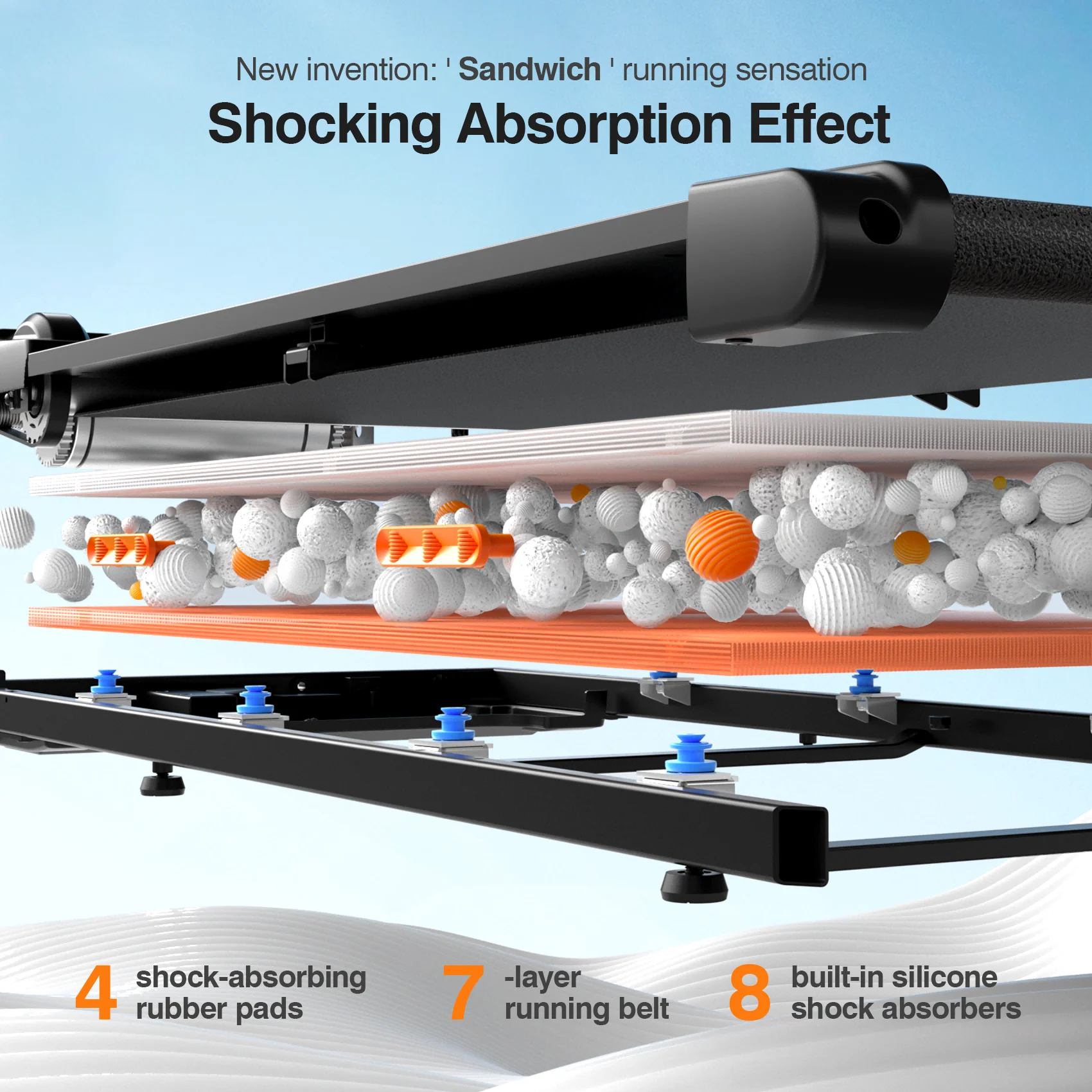

UMAY Under Desk Treadmill With Incline,Walking Pad Treadmill With Triple Shock-Absorbing System, 2.5HP Quiet Brushless
