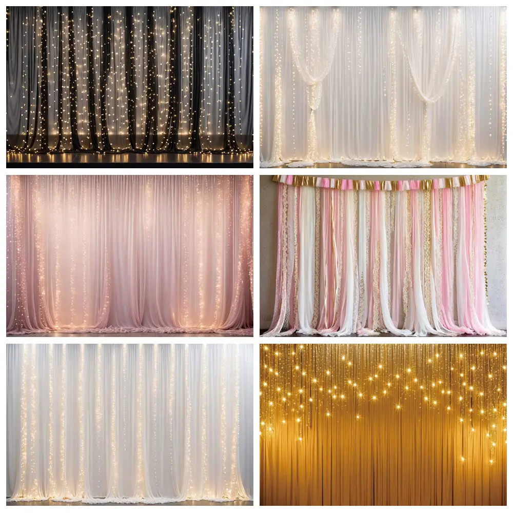 MOON.QG Black Curtain Backdrop Valentines Glitter Wedding Wall Photozone Product Shooting Background Women Children Photography