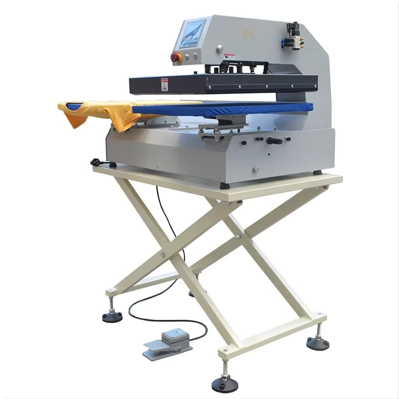 Pneumatic Heat Press Fully Automatic Dual-Station Thermal Transfer Press High-Pressure Garment Printing Hot-Stamping Machine