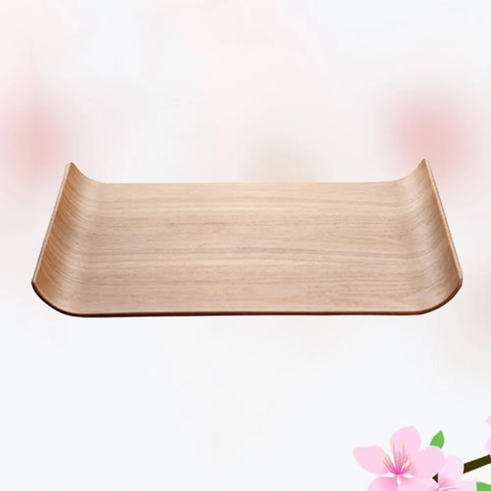 

Квадратный поднос из натурального дерева, стильное сервировочное блюдо для завтрака в постели, вечеринки, идеальный подарок на выбор, деревянный поднос