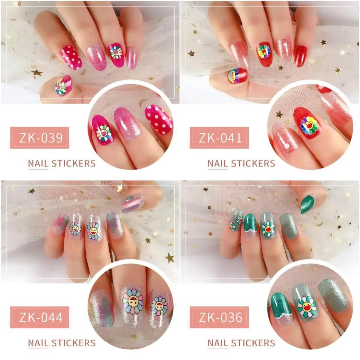 

MEBIS Stickers 12 Finger Nail StickerFull Nail StickerPatch Oil Film Film Nail StickerTool Waterproof And Long