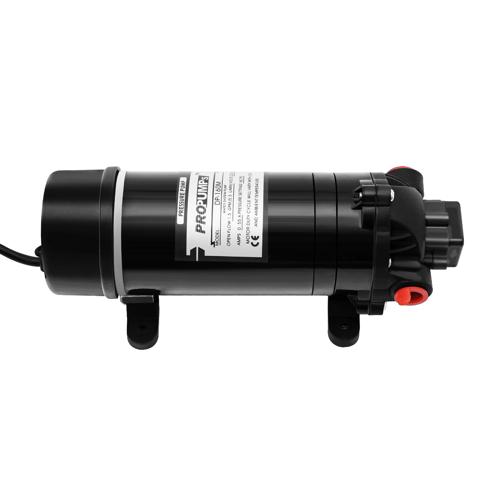 120W 160PSI Elektrische Wasserförderpumpe 1,4 GPM Selbstansaugende Membranpumpe für Hochdruckreiniger, Wohnmobile und landwirtschaftliche Sprühgeräte – Detail 10