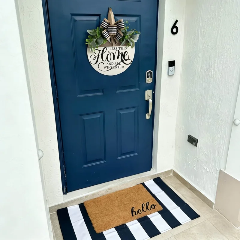 

Outdoor Courtyard Wooden Welcome Sign Creative Door Decoration Autumn Decorative Ornament Garden Landscape Decoration Hanging De