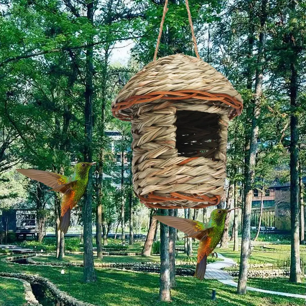 Bird Hut Breathable Hummingbird House Comfortable Resting Place  Creative Hammock Hanging Hummingbird Nest