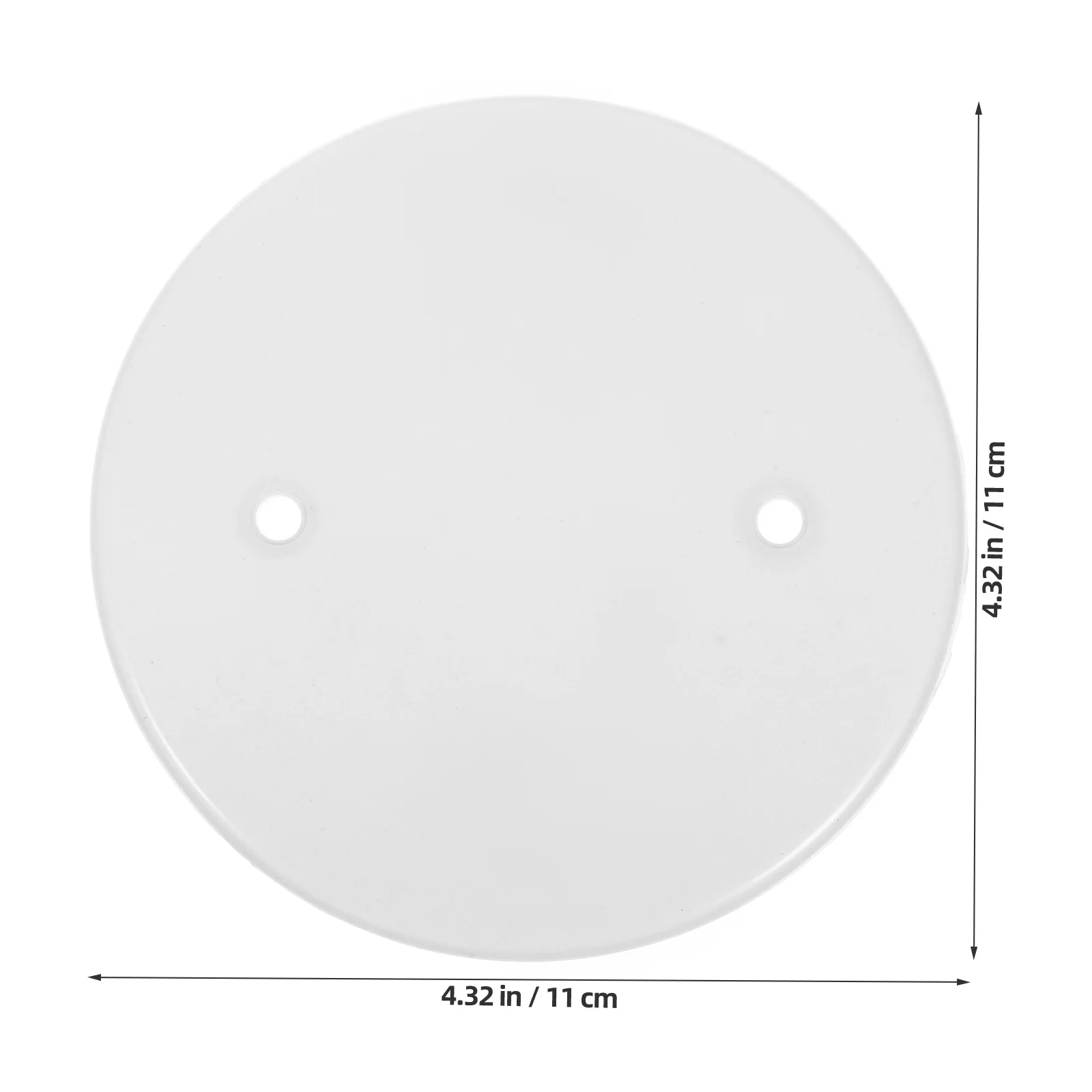 

50pcs Power Cable Protection Plate White Round Wall Plate For Home Office Cable Cover Box Outlet Covers Junction Box Covers