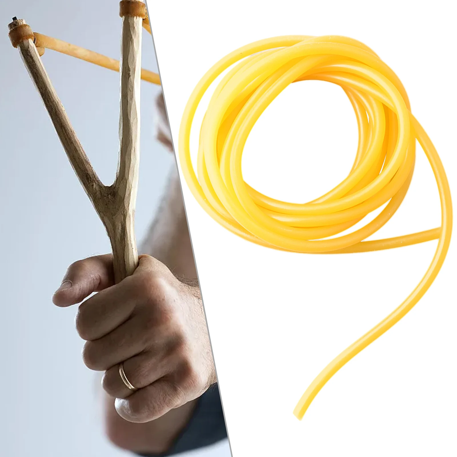 1PCS Latex Band Natural Elastic Solid Rubber Tube For Slingshots Outdoor Target 1 Meter, 3 Meter, 5 Meter, 10 Meter