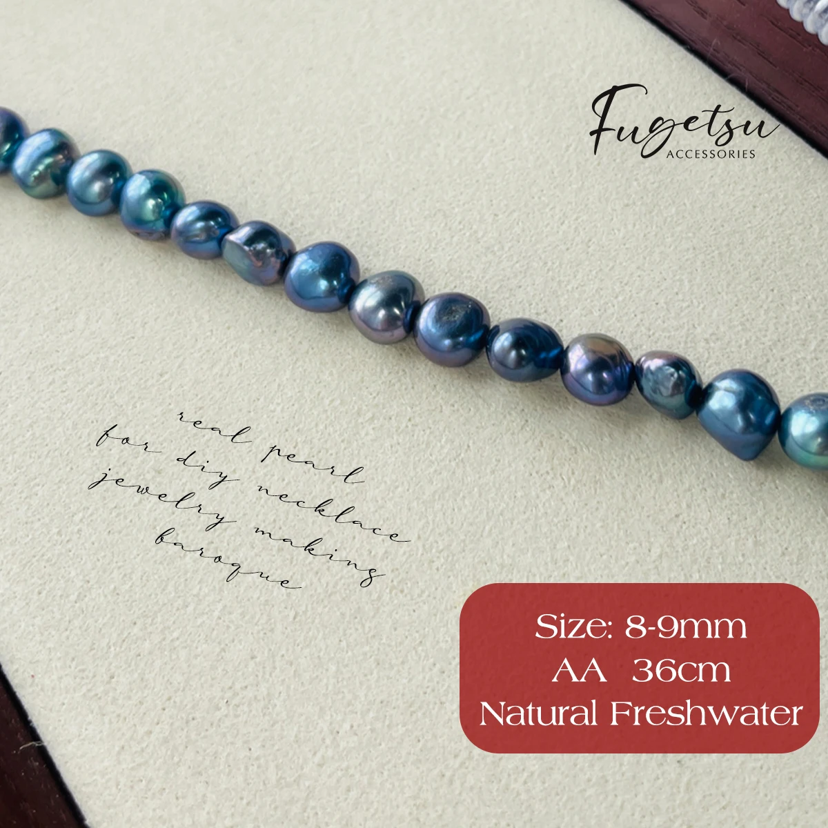 

8-9mm Natural Freshwater Pearl Black Irregular Beads Baroque for DIY Women Men Necklace Bracelets Jewelry Making Accessories
