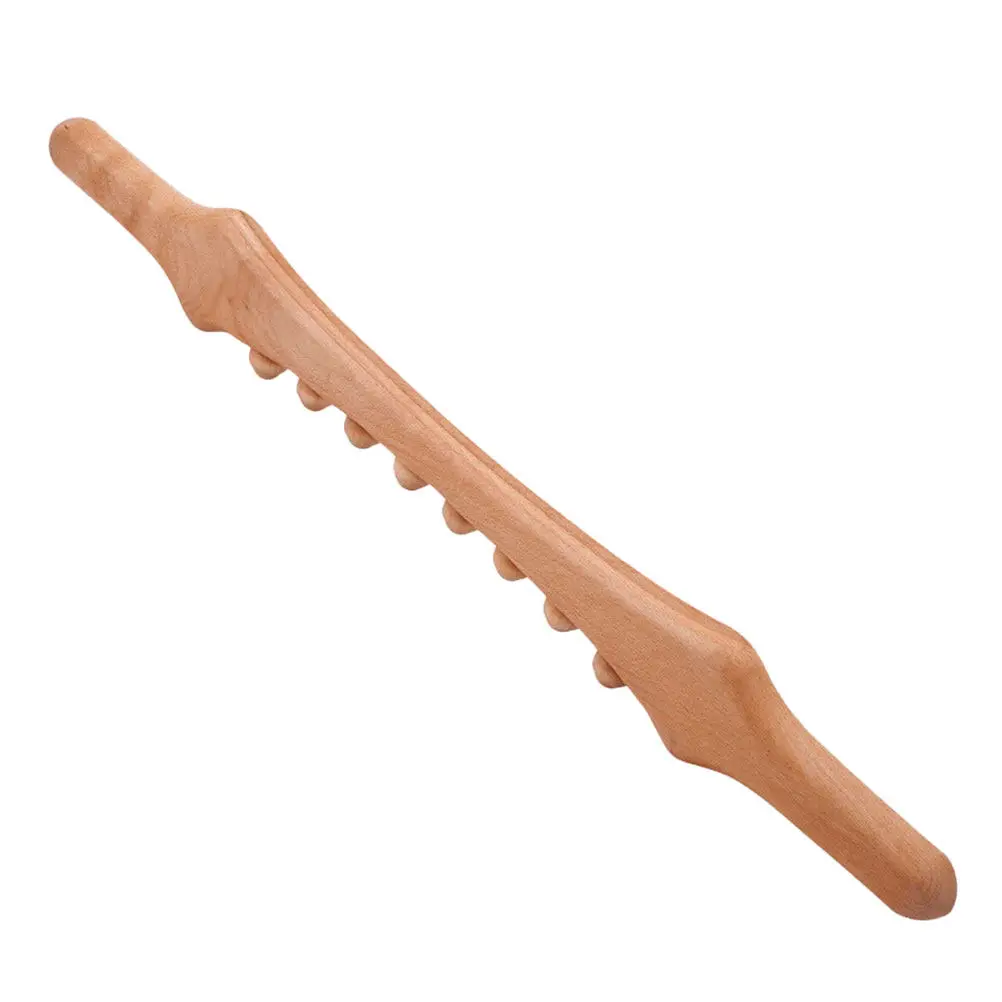 

Wooden Body Massager Teeth Stick Back Belly Muscle Manual Massage Tool Relax Fitness Health Massager Multifunctional Device