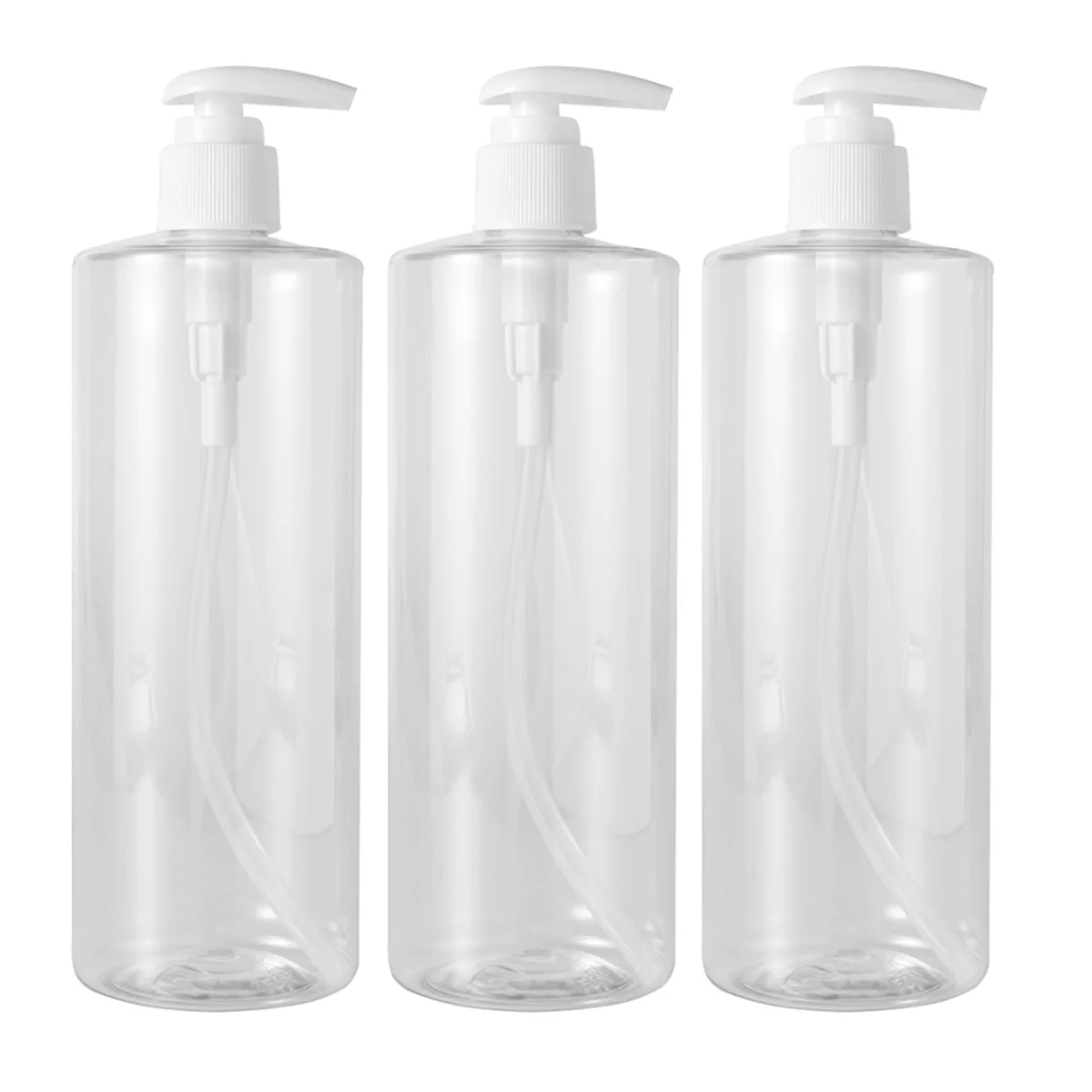 

3Pcs 500ml Empty Lotion Bottles Containers Refillable Emulsion Liquid Soap Subpackaging Portable for Travel Home Bathroom Press