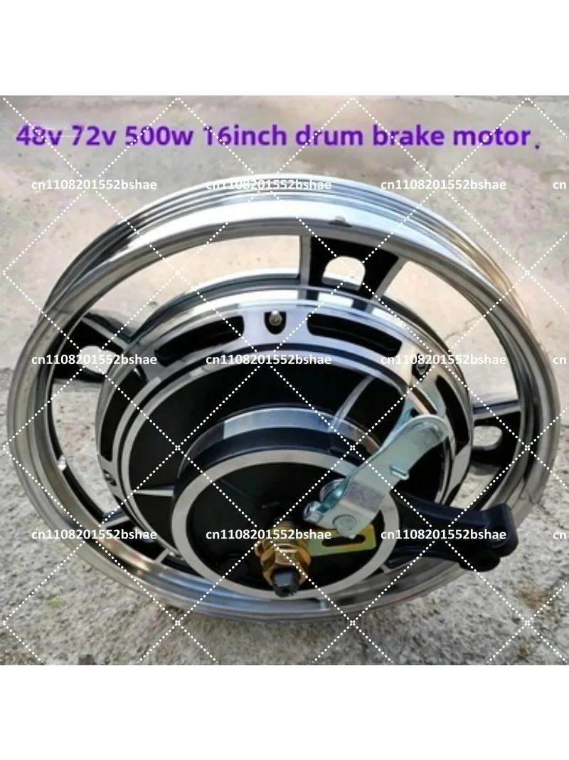 16 Inch Electric Motor 36V 48V 350W 500W High Power Conversion Kit with Drum Brake & Expansion Brake for Scooter