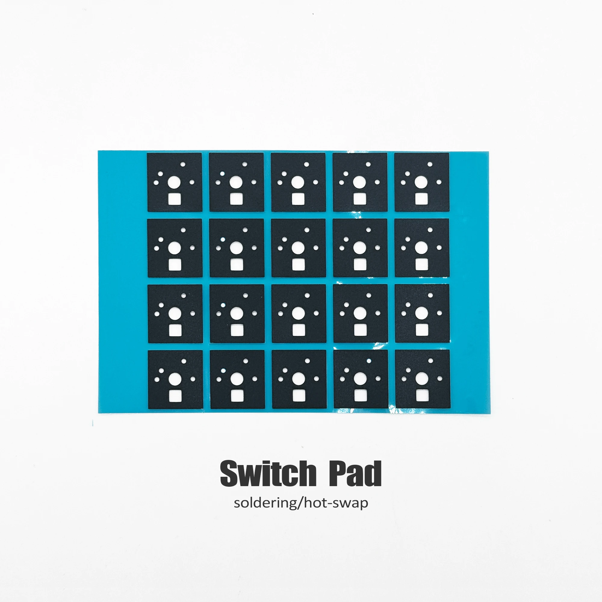 Keebox Poron IXPE EVA 120 Stück 5-poliges Schalterpad, mechanische Tastatur, Typ Sound, modifizierte Tastatur, Geräuschreduzierung, Schaumstoff, 0,5 mm dick